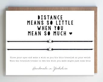 Wish Bracelet Set: Matching Star Charm Friendship Jewellery, Mother's Day Gift