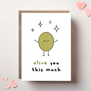 Carte de Saint-Valentin, jeu de mots, carte de Saint-Valentin, carte végétalienne, carte mignonne, jeu de mots, carte drôle, carte de Saint-Valentin amour