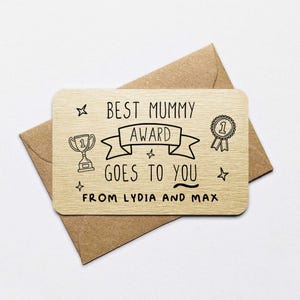 Prix de la meilleure maman en or avec nom personnalisé, carte de sac à main sentimentale, rappel de poche pour maman, cadeau de fête des mères, cadeau de Noël