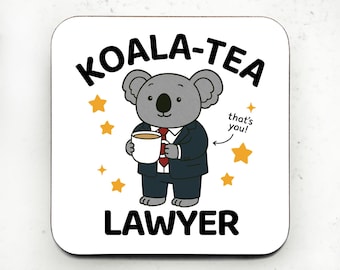 Funny Koala Lawyer Card: Law-Themed Appreciation Gift, Christmas Gift