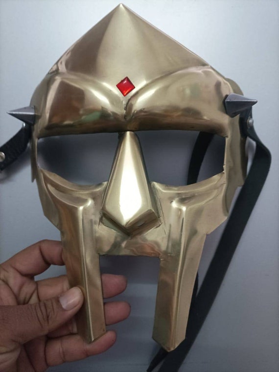 MF Doom Mad Villain Gladiator Mask, Wearable Cosplay Costume, 18 gauge ...