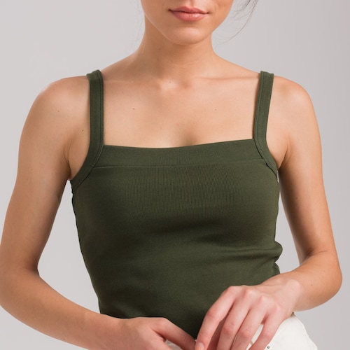 Haut Débardeur Vintage Bass - Taille L, Gris, 100% Coton - Fabriqué Au Canada - Occasion Très Bon état