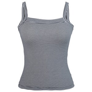 Women&#39;s Ribbed Square Neck Tank Top, Spaghetti Strap Cotton Cami Blouse, Striped Basic Everyday Wear, 70s Tank Top, Rib Cotton Stretch Tee