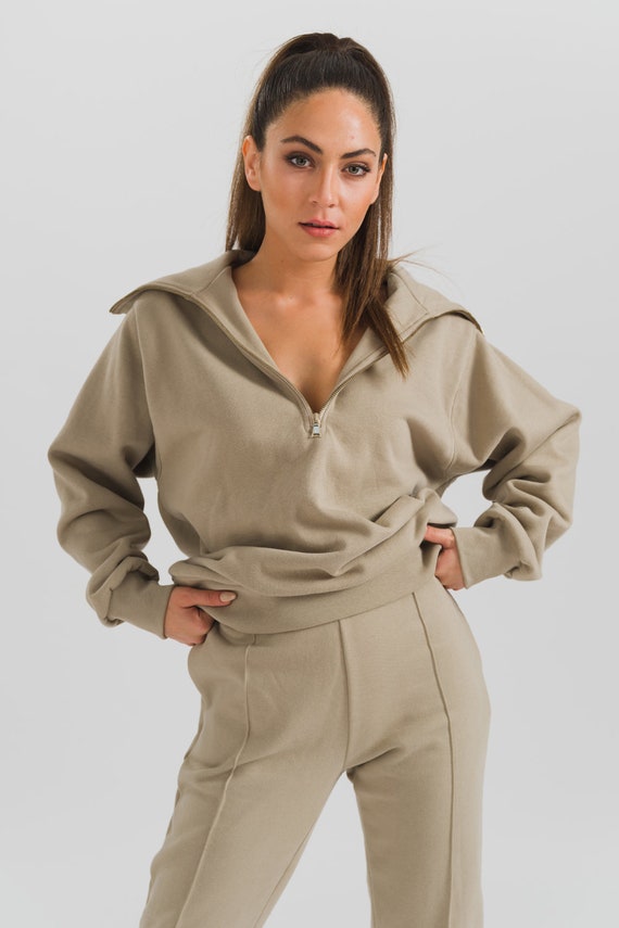 Women's Tracksuit Velour Loungewear Sets Long Sleeve Sport Sweatsuit Top Jogger  Set 2 Piece (Color : Khaki, Size : Large) : : Clothing, Shoes &  Accessories