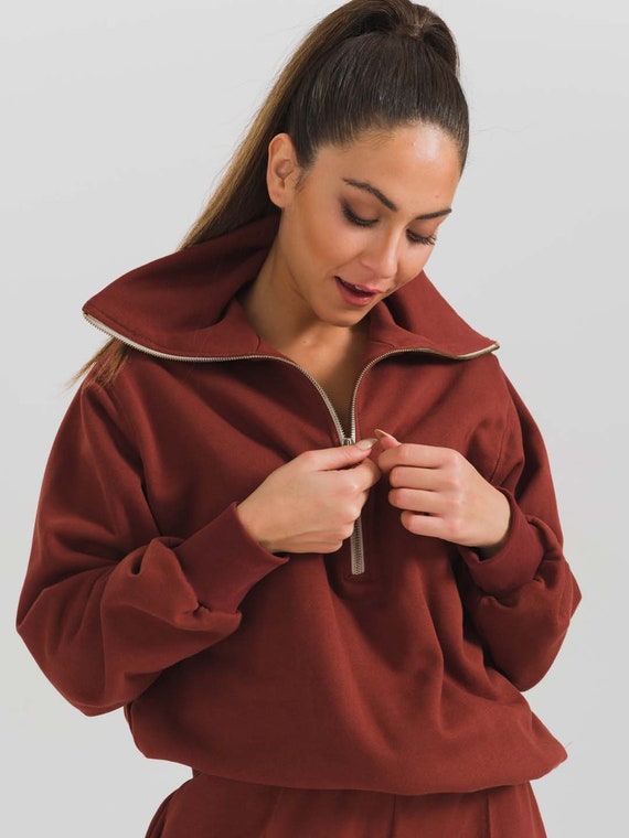 Women %100 Organic Cotton Sweatshirt 
