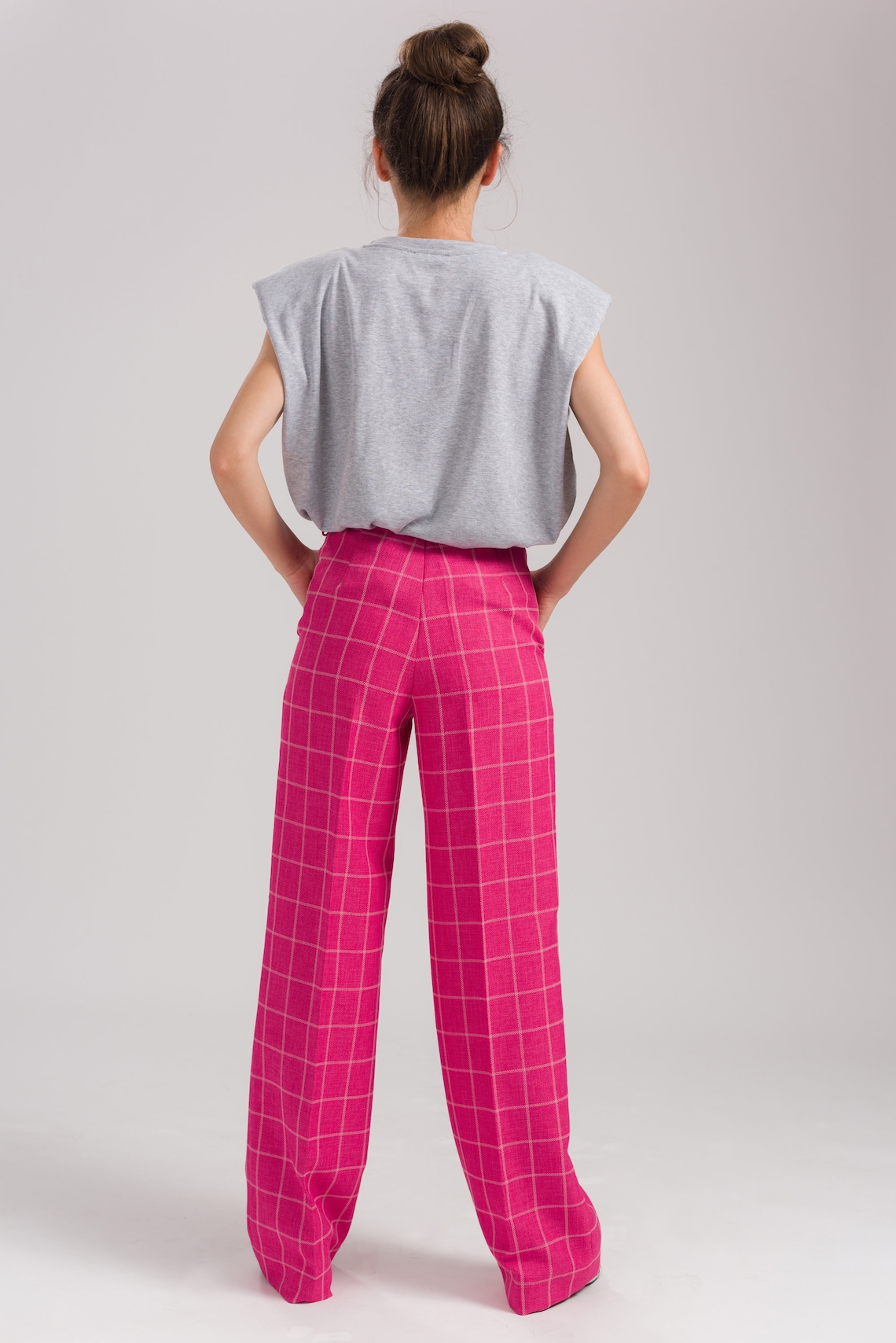 Shoulder Pad Tshirt Grey Women Tee Cotton Basic Blouse Etsy UK