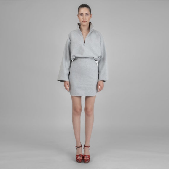 Cozy top sweatshirt dress