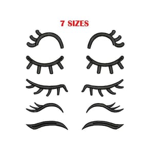 Eyelashes Embroidery Design. Lashes embroidery. Eyelashes embroidery designs. Eye embroidery designs. Eyelashes machine embroidery design.