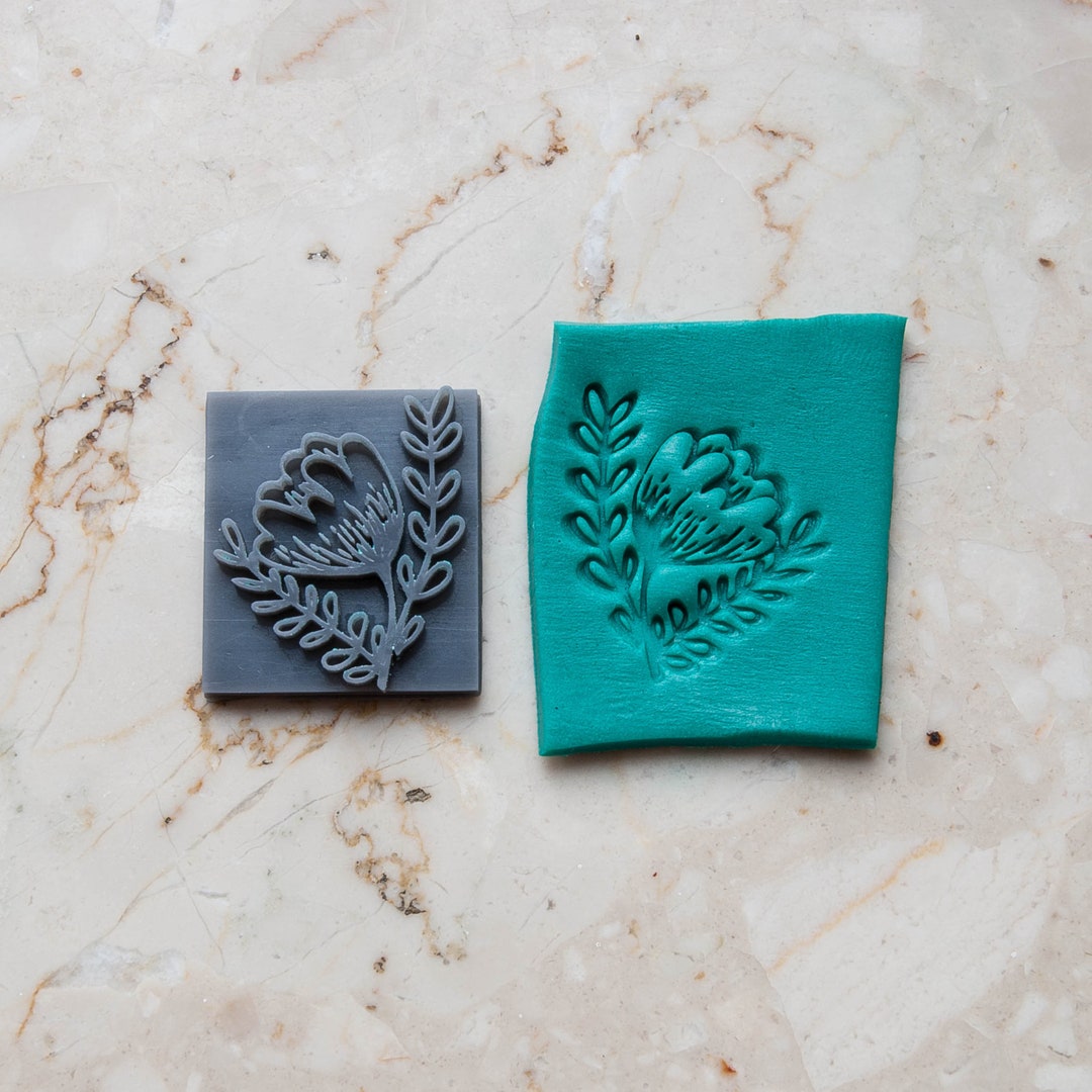 Polymer Clay Stamps 11, Metal Clay Stamp, Clay Stamp, Polymer Clay
