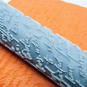 Texturroller L30, Textur für geschriebener Text, Handschrift, hochwertige Textur, Polymer-Ton, Tonstempel, Keramikstempel, Polymer-Ton-Stempel
