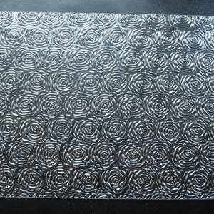 vintage ornament plastic texture mat #5 clay, polymer clay,  clay, soapgel printing, ink stampblock printing
