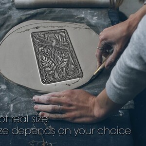 Pottery stamp, dragonfly embosser, Flexible Clay Texture Tool, Ceramic Mug Decor, Handbuilding Mold, Soap Making Pattern