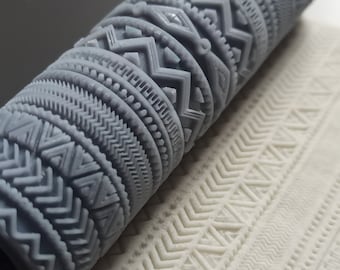 Texture roller L28, aztec texture, african texture, tile texture, high quality texture, clay stamp, polymer clay stamp,  clay stamp