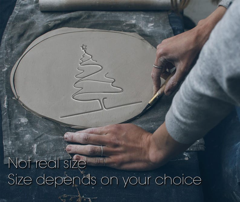 Rubber stamp christmas tree