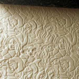 Rullo per texture L88, rullo per onde, texture ornamentale, texture ondulata, texture di alta qualità, texture di volti, texture glamour, rullo per volti, timbro di argilla,