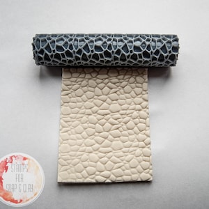 Texture roller, cobblestone texture, high quality texture, clay stamp, polymer clay stamp, metal clay stamp