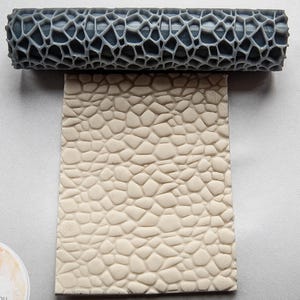 Texture roller, cobblestone texture, high quality texture, clay stamp, polymer clay stamp,  clay stamp