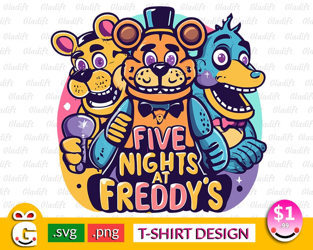 FNAF 4 Pack of SVG Files freddy Bonnie Foxy and Chica -  Finland