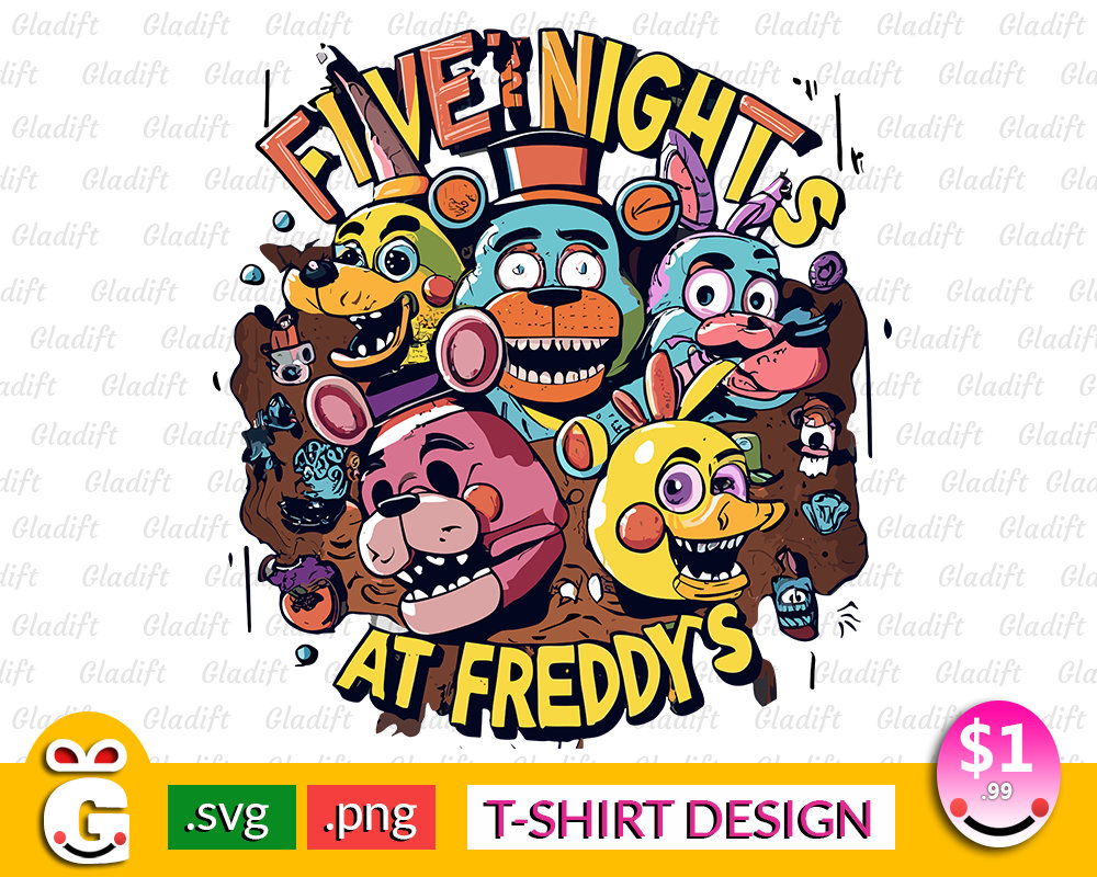 Fnaf Svg, Five Nights Freddy Svg, Freddy Svg, Five Nights at Freddy's, Five  Nights Svg, Foxy Svg, Freddy Head Svg, Five Nights Freddy Svg 