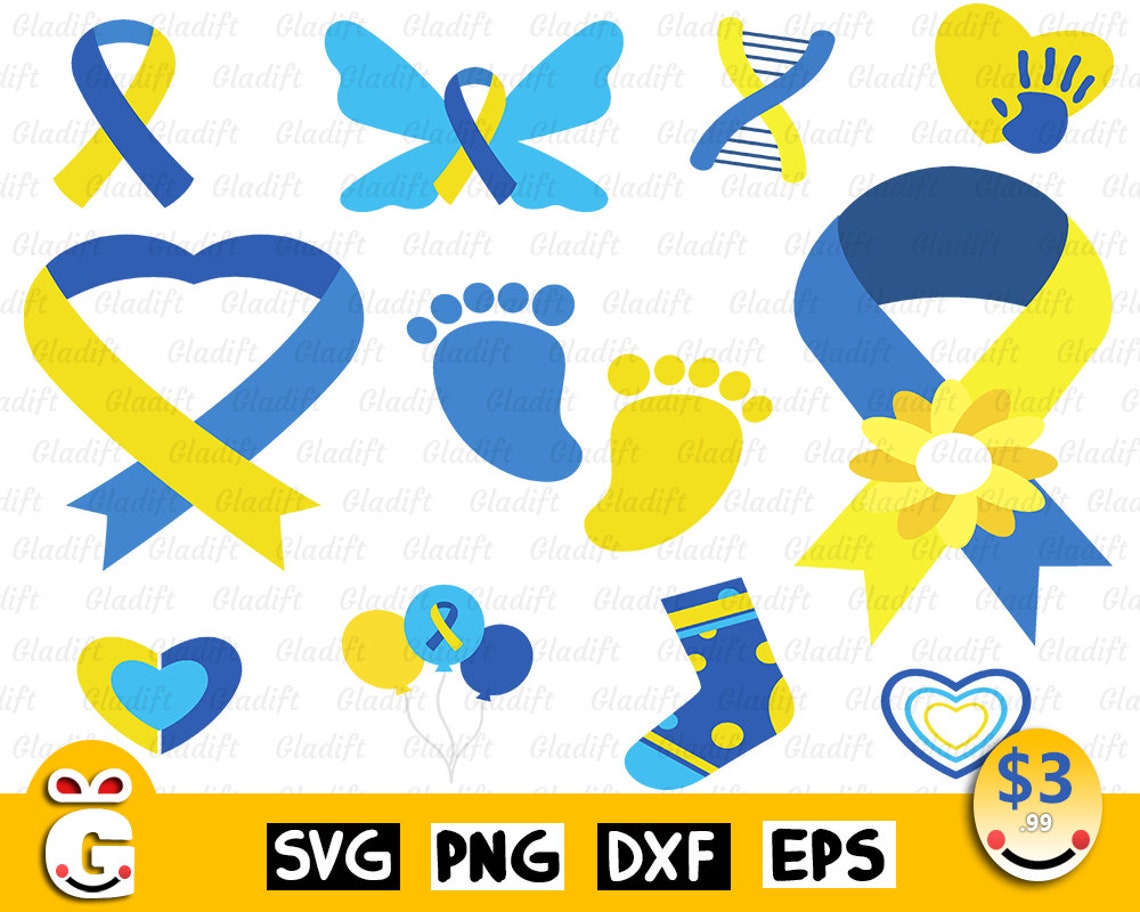 Down Syndrome Awareness Svg Png Bundle Down Syndrome SVG | Etsy