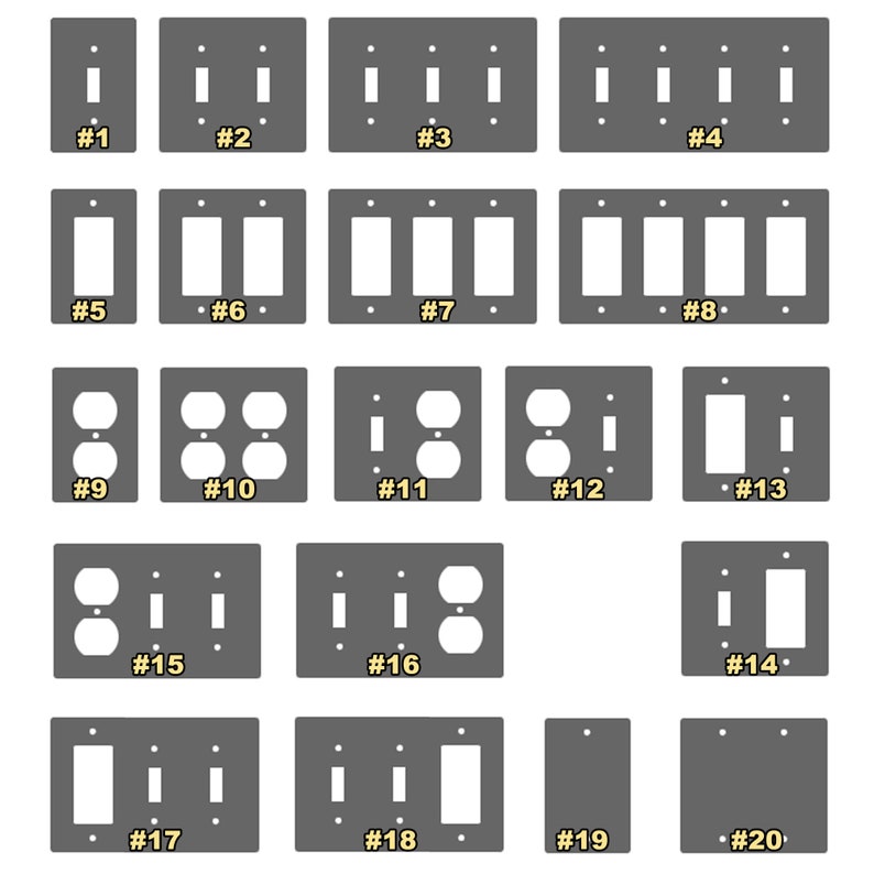 Metal Light Switch Cover, Light Switch Plate, Outlet Cover, Wall Plate