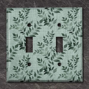 Metal Light Switch Cover | Light Switch Plate, Outlet Cover, Wall Plate, Home Decor Idea, Teal Vines Decor, Office Decor Idea, WAL063