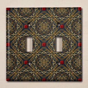 Metal Light Switch Cover | Light Switch Plate, Outlet Cover, Wall Plate Home Decor, Elegant Trippy Victorian Wall WAL052