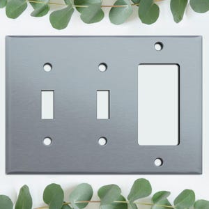 Twin Toggle Switch GFI Outlet (Rocker) Combo Plate Cover, You Choose From Any Design We Offer, TTR3C