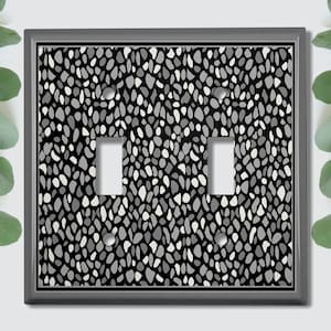 Metal Light Switch Cover, Light Switch Plate, Outlet Cover, Wall Plate, Home Decor Idea, Grey Frame Deocr, Office Decor, PNT226