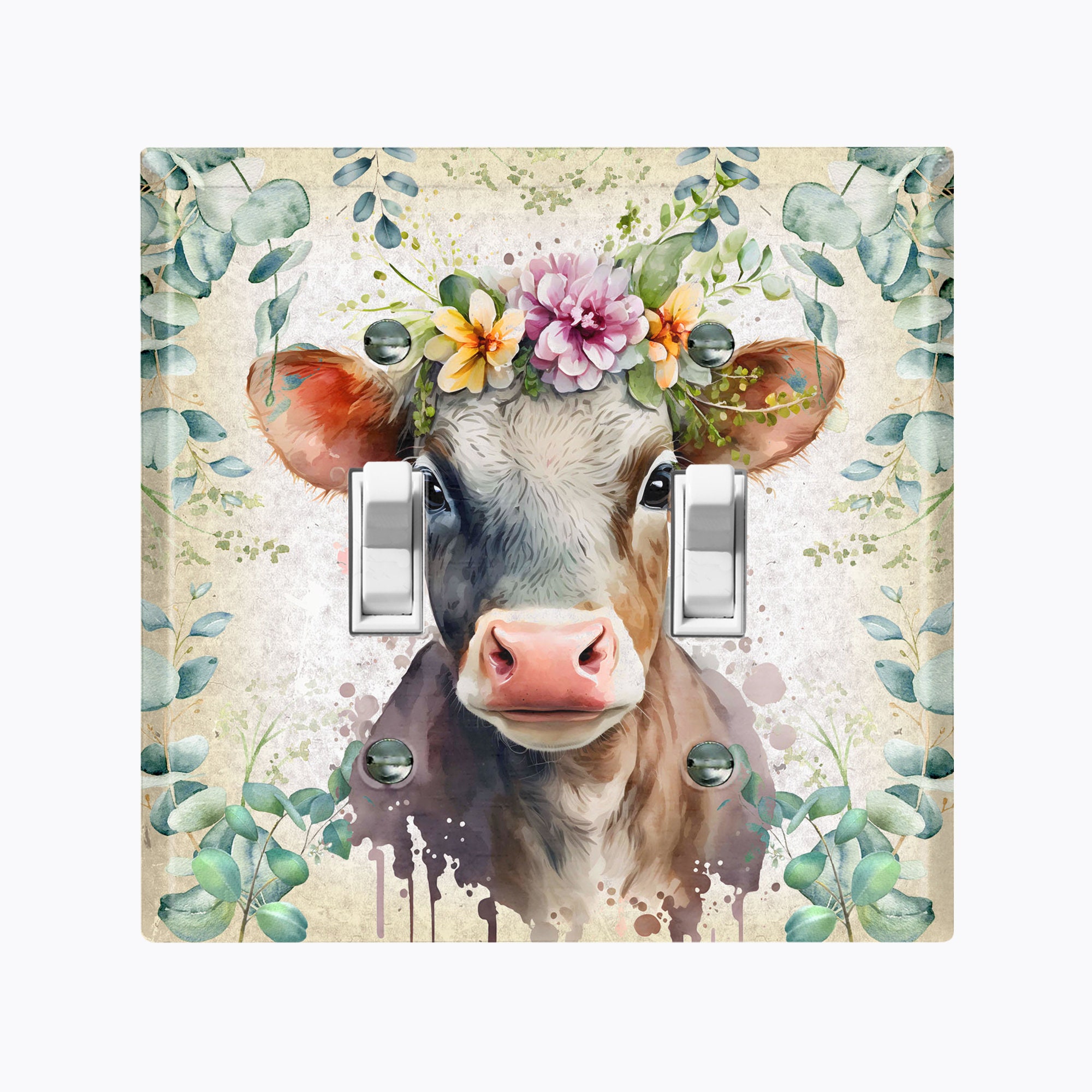 Cow Bronze Light Switch