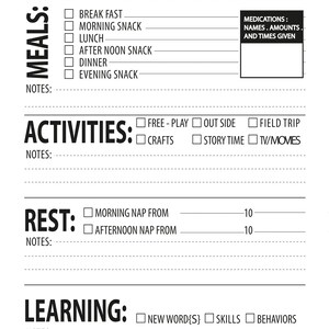 NANNY Planner Printable 2020, Nanny Report, Nanny Log, Nanny Gift ...