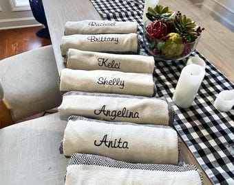 Personalized Beach Towels, Embroidered Versatile Event Gifts, Bridesmaid Proposal Gifts, Beach and Hand Size Towel, Unique Girls Trip Gifts