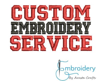 Embroidery Service for Personalised Turkish Towel, Embroidered Text, Personalized Embroidery, Monogrammed Custom Text (not included Towel)