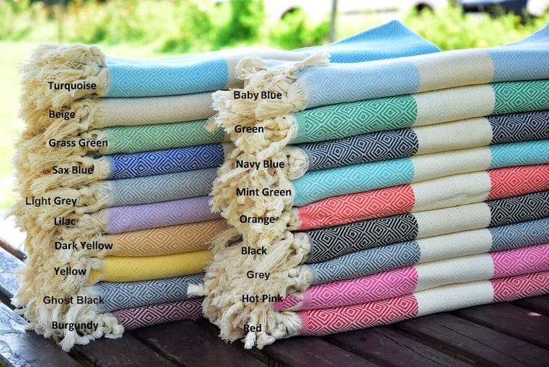 Personalized Turkish Towel, Beach or Hand Size Towel, Personalized Gifts, Bachelorette Towel, Monogrammed Towel Gift for Her, Halloween Gift 