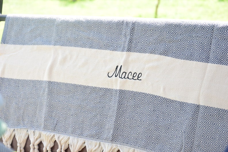 Personalized Turkish Towel, 40x70" Beach Towel, Personalize Gifts, Boyfriend Valentines Day Gift, Bachelorette Towel, Special Gift for kids, Personalized Turkish Beach Towel Gift Unique, Bachelorette Bridesmaid Proposal Wedding Gift Towel