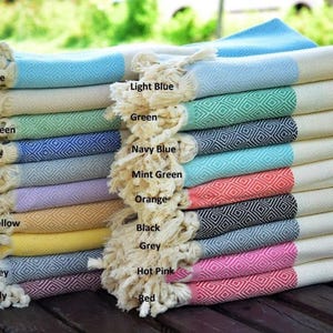 Personalized Turkish Beach Towel, Embroidered Wholesale Peshtemal, Bridesmaid Gift,Custom Name Beach Blanket, Bachelorette Party Favors Bulk