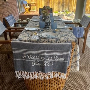 PERSONALIZED Turkish Beach Towel, Bridesmaid Proposal Gift, Bachelorette Party, Gift for the Woman who has Everything, Mothers Day Gifts