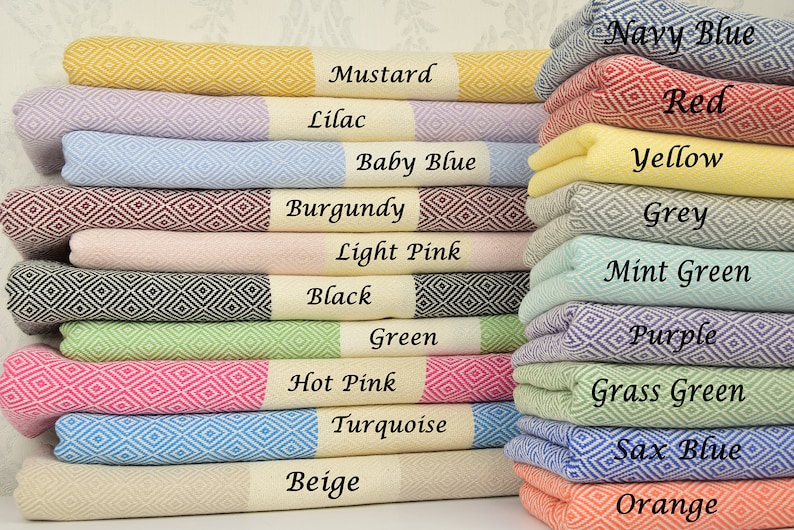 Personalized Turkish Beach Towel, Embroidered Wholesale Peshtemal, Bridesmaid Gift,Custom Name Beach Blanket, Bachelorette Party Favors Bulk