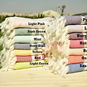 PERSONALIZED Turkish Beach Towel Gifts, Ultra SOFT Printing/Embroidered Bachelorette Party/Wedding Favors, Girls Trip, Mothers Day Gifts