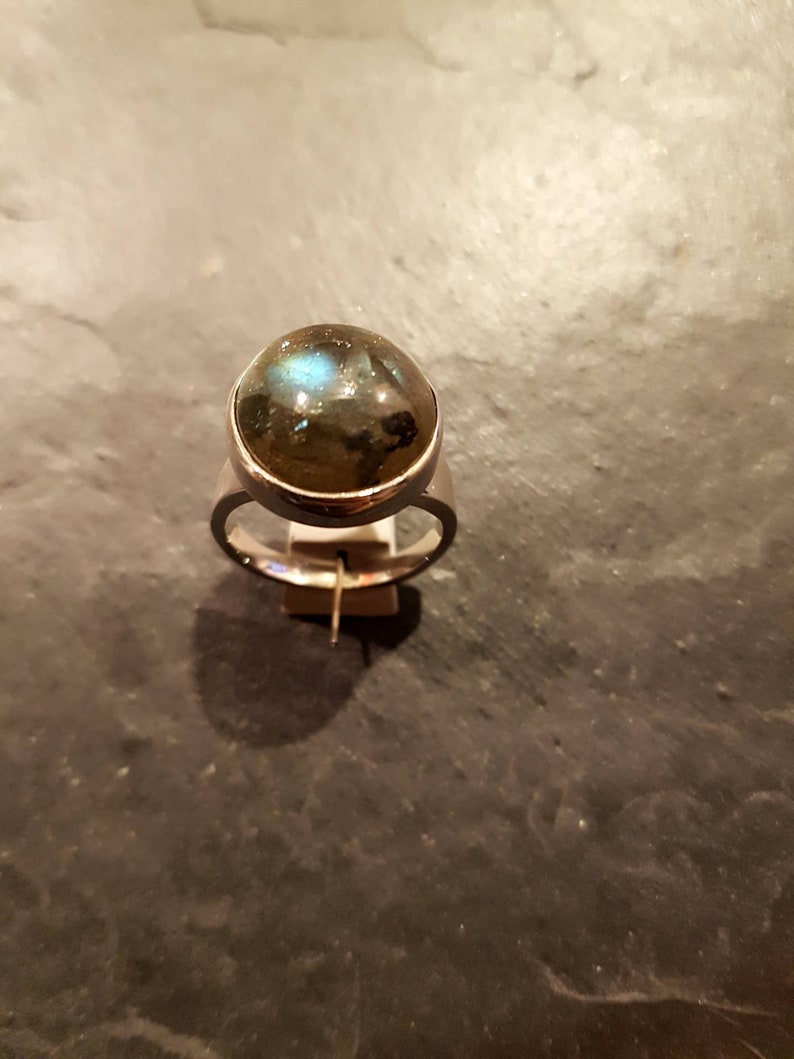 Ring 925er Silber mit einem echten Labradorit Bild 4
