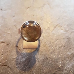 Ring 925er Silber mit einem echten Labradorit Bild 1