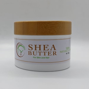 Pure African Natural Whipped Unrefined Shea Butter (100g(3.5oz) and 250g(8.8oz)