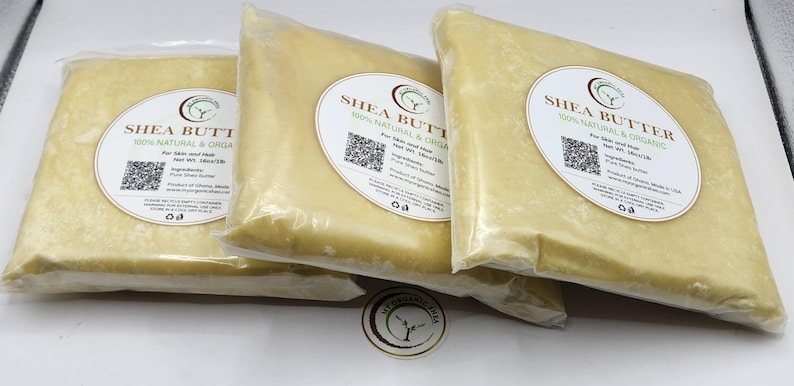 Raw Unrefined Shea Butter, 100% Natural Ghana, Skin Hair Moisturizer image 14
