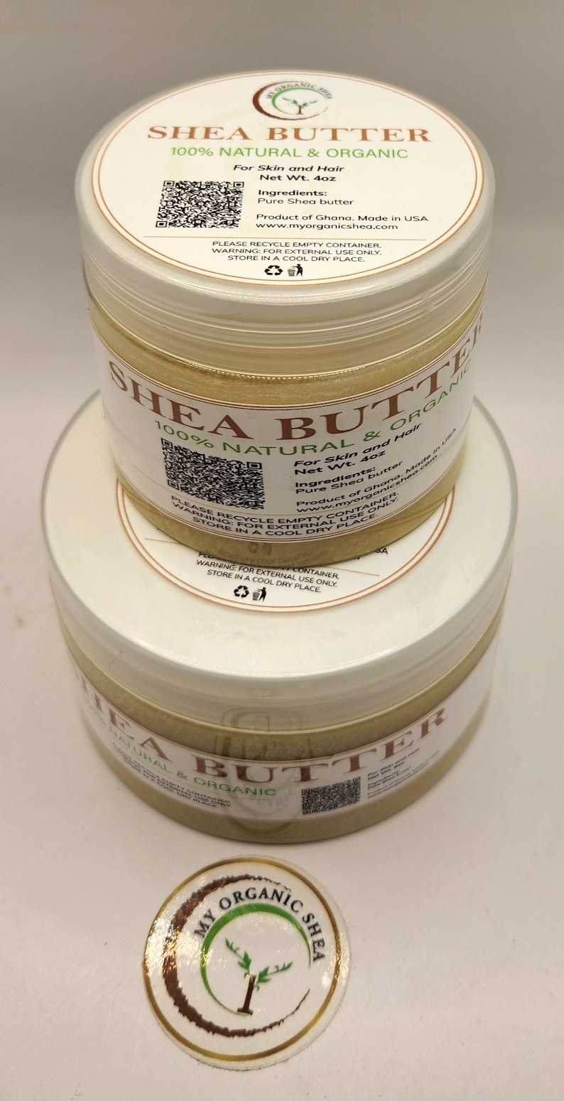 Raw Unrefined Shea Butter, 100% Natural Ghana, Skin Hair Moisturizer image 3