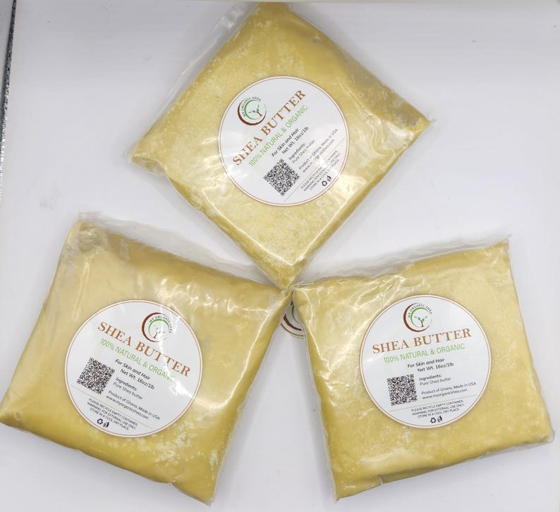 Raw Unrefined Shea Butter, 100% Natural Ghana, Skin Hair Moisturizer image 13