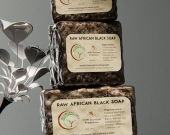 Scented African Black Soap 4oz and 2oz