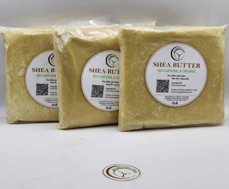 Raw Unrefined Shea Butter, 100% Natural Ghana, Skin Hair Moisturizer image 10