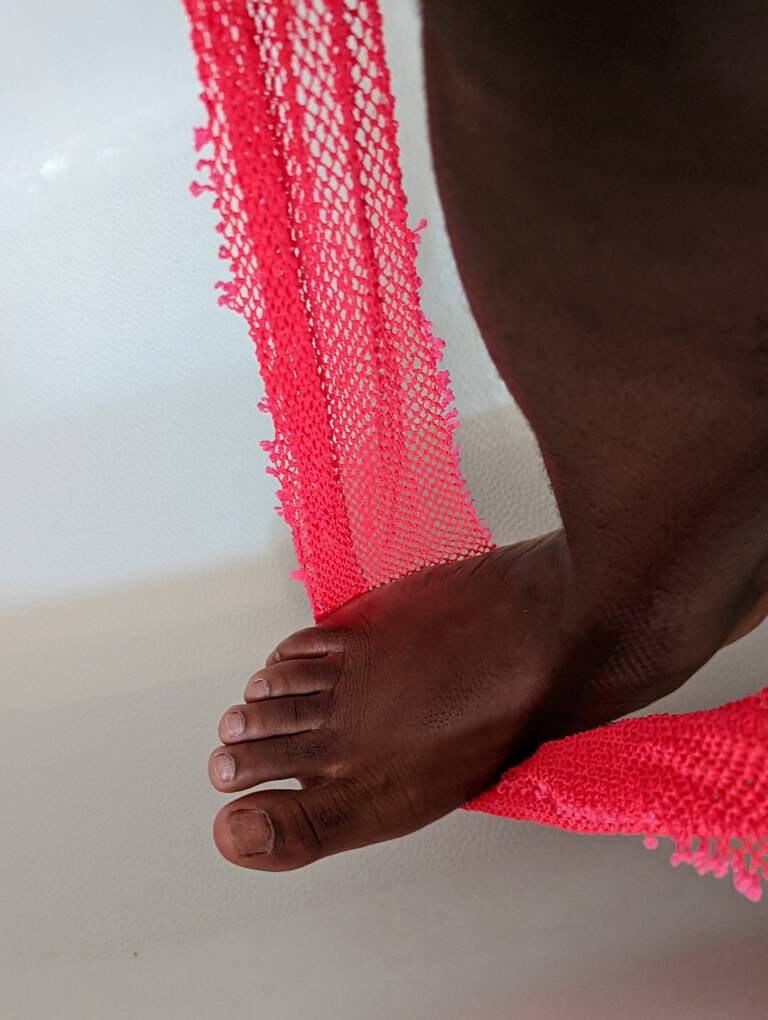 2 Stück Afrikanische Netzschwämme – 80x30 Cm – Für Körperpeeling & Rückenwaschen – Nylon, Für Männer & Frauen