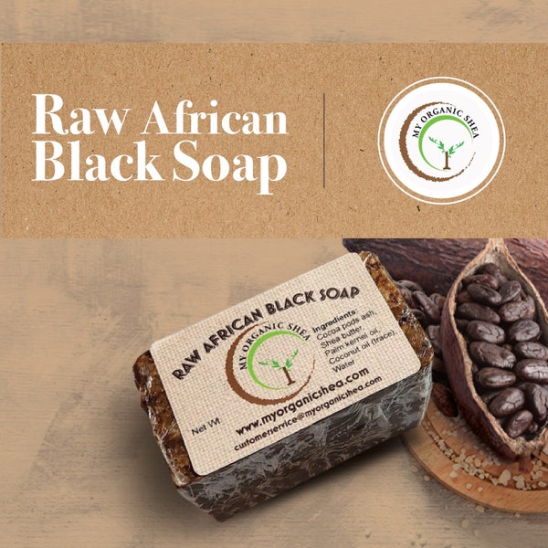 Raw African soap - Ghana (7.5 oz)
