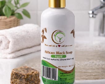 African black soap 16oz - SCENTED & UNSCENTED